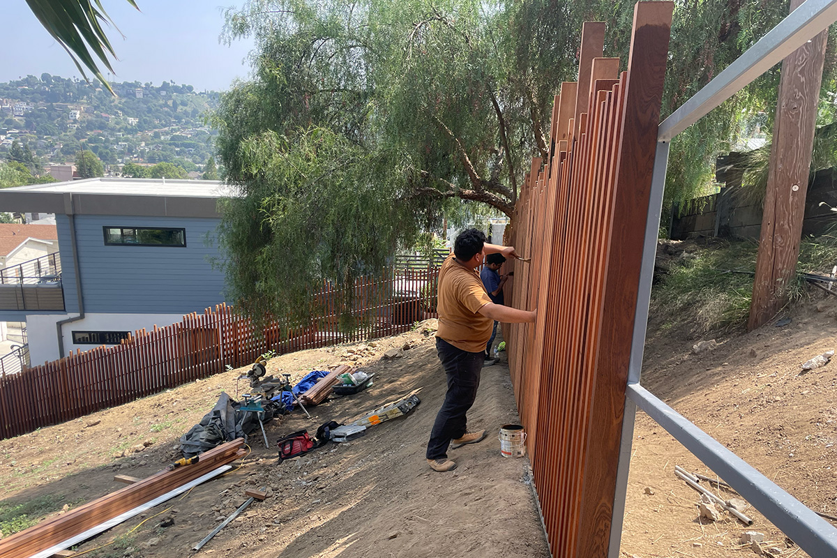 Otherwind California - Ave 37 - Fence Install